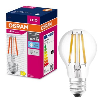 Lampadina LED FILAMENT A100 E27/11W/230V 4000K - Osram