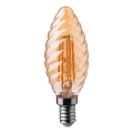 Lampadina LED FILAMENT AMBER E14/4W/230V 2200K