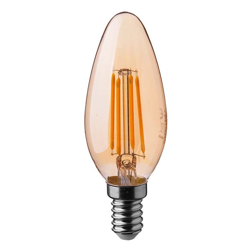 Lampadina LED FILAMENT AMBER E14/4W/230V 2200K