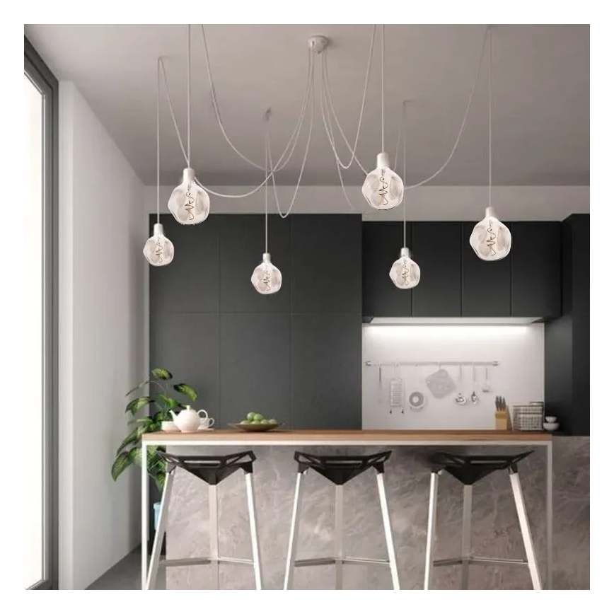 Lampadina LED FILAMENT BUMPED SMOKE G125 E27/4W/230V 2000K fumè