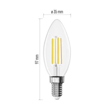 Lampadina LED FILAMENT E14/3,8W/230V 2700K Classe energetica A