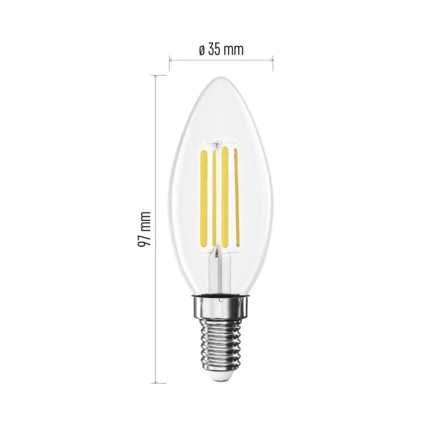 Lampadina LED FILAMENT E14/3,8W/230V 4000K Classe energetica A