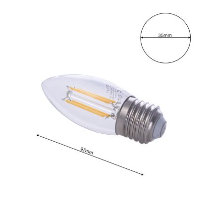 Lampadina LED FILAMENT E27/4W/230V 2700K