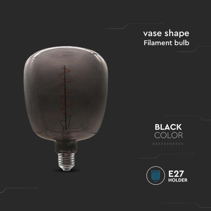 Lampadina LED FILAMENT E27/4W/230V nero