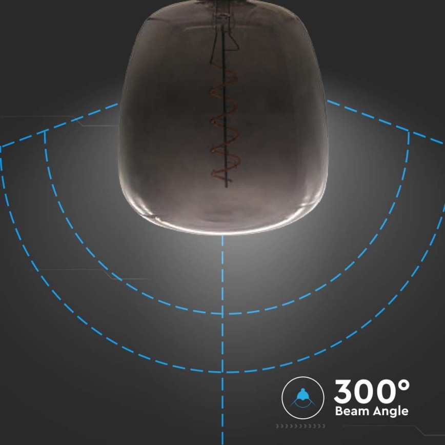 Lampadina LED FILAMENT E27/4W/230V nero