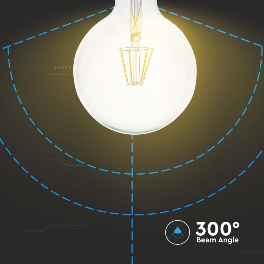 Lampadina LED FILAMENT G125 E27/12W/230V 3000K