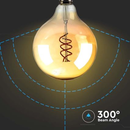 Lampadina LED FILAMENT G125 E27/6W/230V 1800K