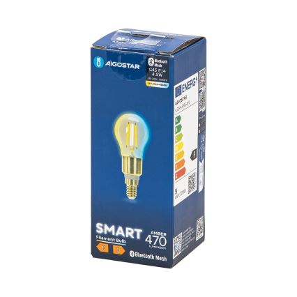 Lampadina LED dimmerabile FILAMENT MESH Smart G45 E14/4,5W/230V 2700-6500K - Aigostar