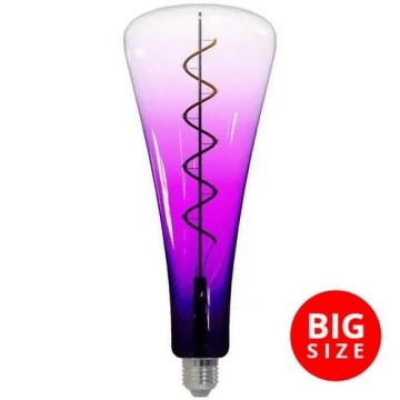 Lampadina LED FILAMENT SHAPE T110 E27/5W/230V 1800K viola