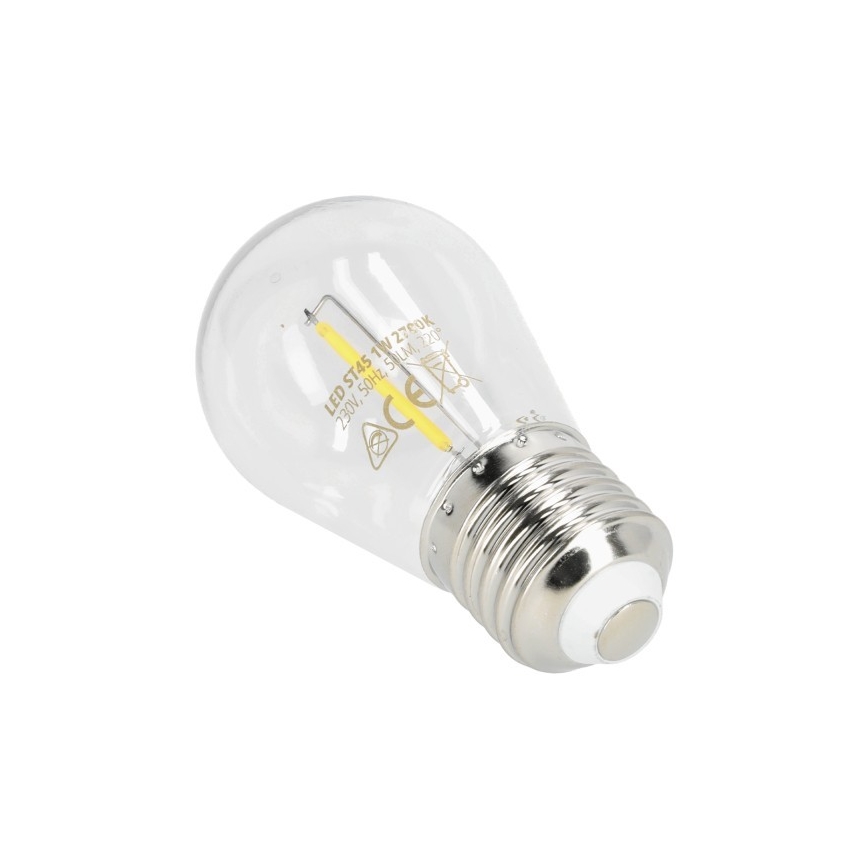 Lampadina LED FILAMENT ST45 E27/1W/230V 2700K