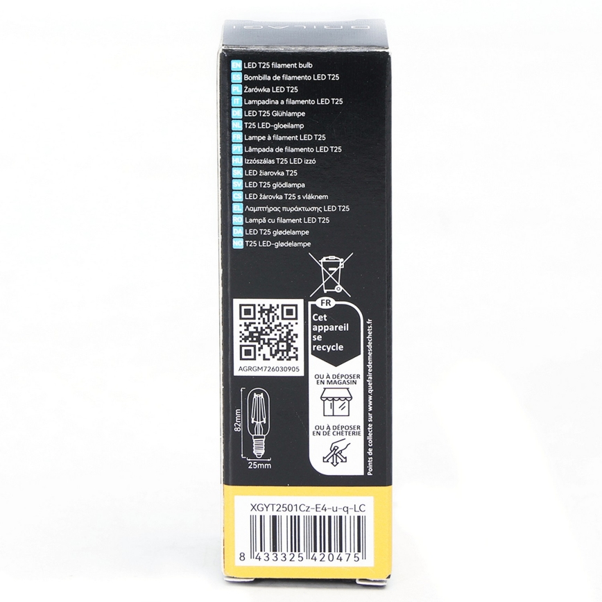 Lampadina LED FILAMENT T25 E14/4W/230V 3000K - BRILAGI