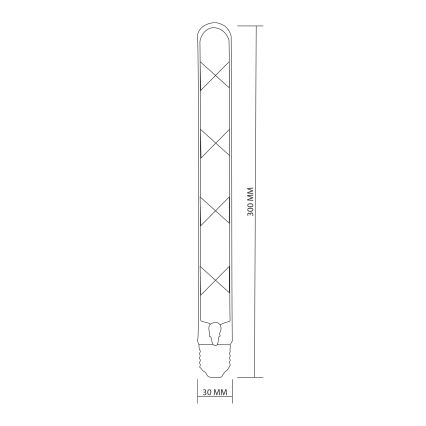 Lampadina LED FILAMENT VINTAGE LED T30 E27/4,5W/230V 2700K