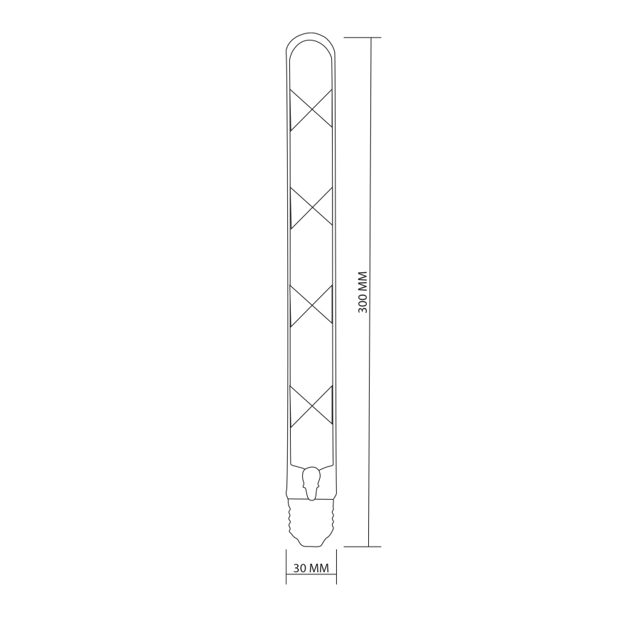 Lampadina LED FILAMENT VINTAGE LED T30 E27/4,5W/230V 2700K
