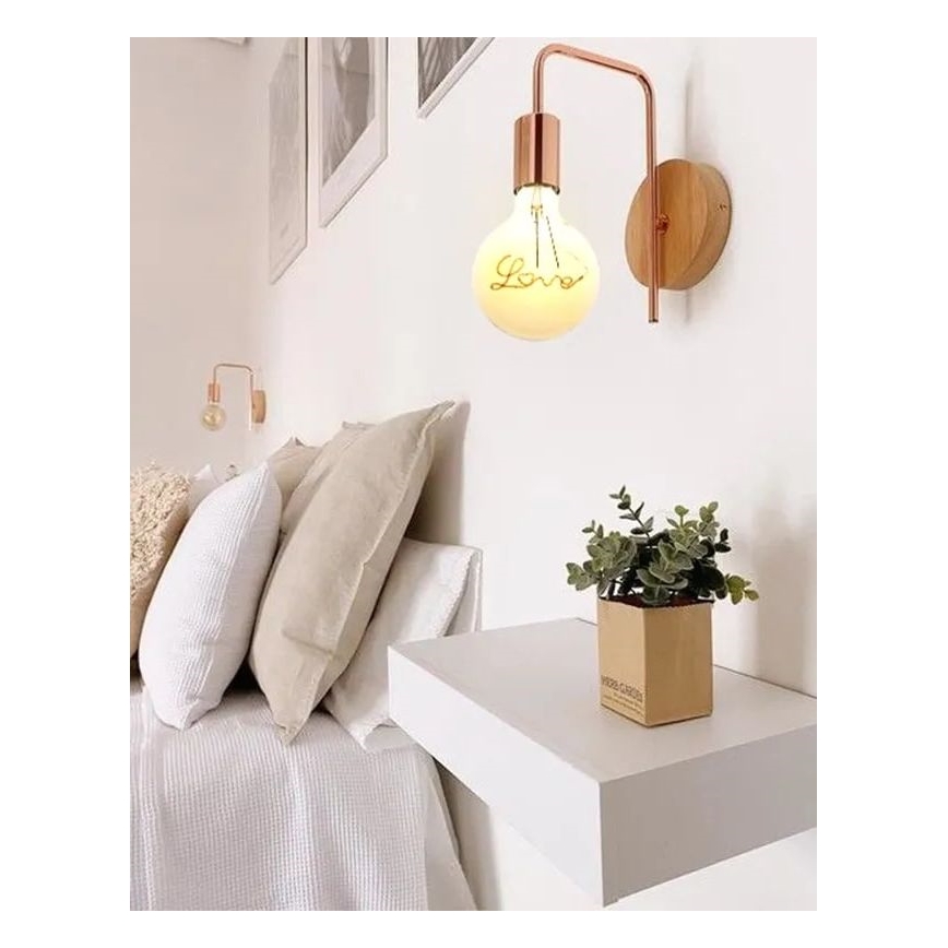 Lampadina LED FILAMENT VINTAGE LOVE G125 E27/2W/230V 2000K