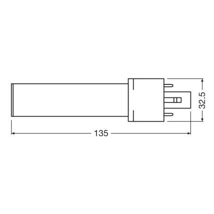 Lampadina LED G23/3,5W/230V 3000K - Osram