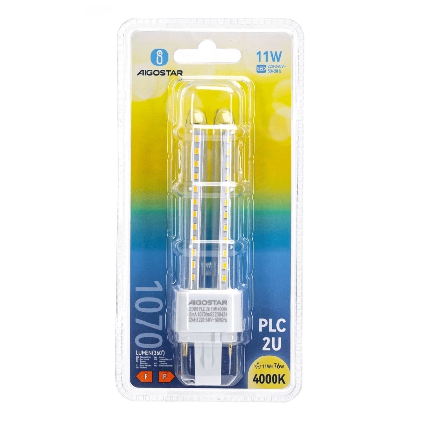 Lampadina LED G24D-3/11W/230V 4000K - Aigostar