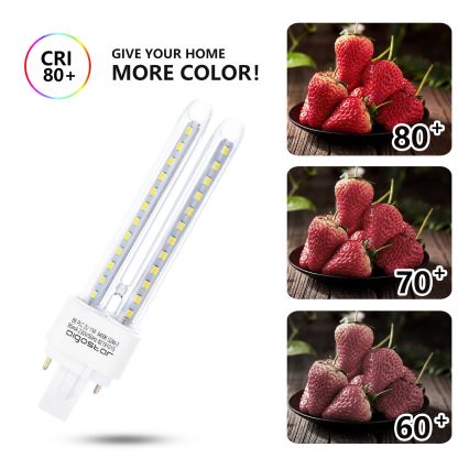 Lampadina LED G24D-3/11W/230V 6500K - Aigostar