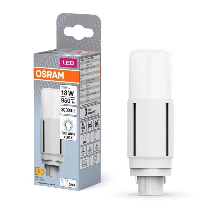 Lampadina LED G24d/7,5W/230V 4000K - Osram