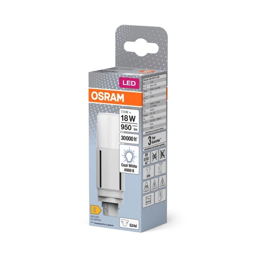 Lampadina LED G24d/7,5W/230V 4000K - Osram