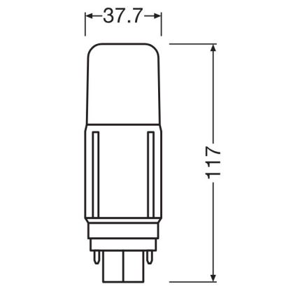 Lampadina LED G24d/7,5W/230V 4000K - Osram