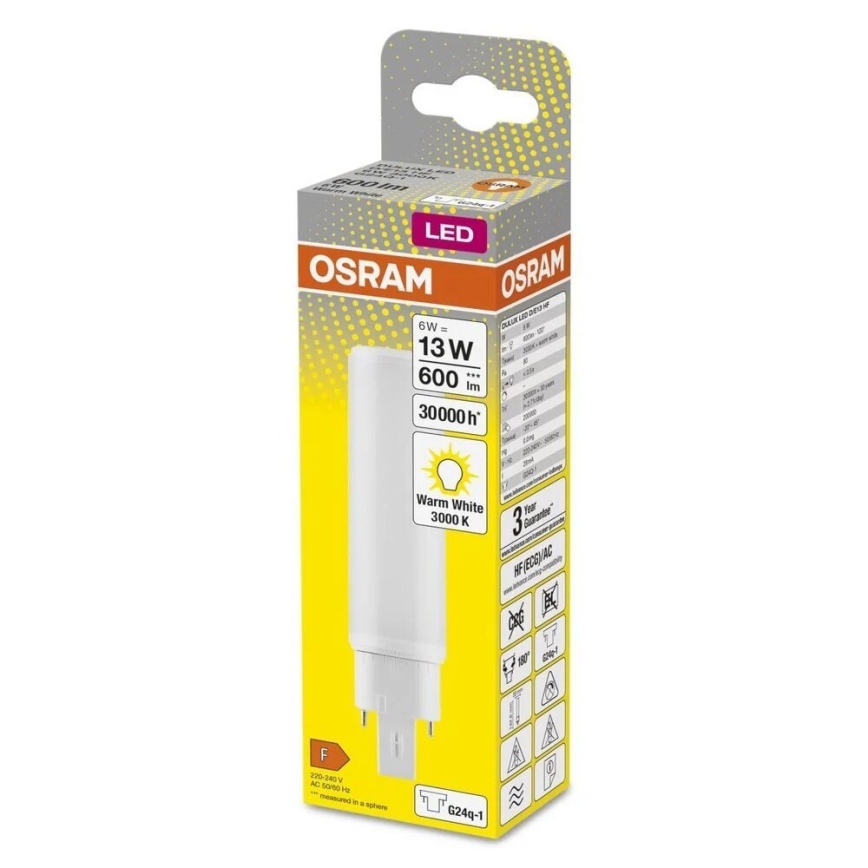 Lampadina LED G24q-1/6W/230V 3000K - Osram