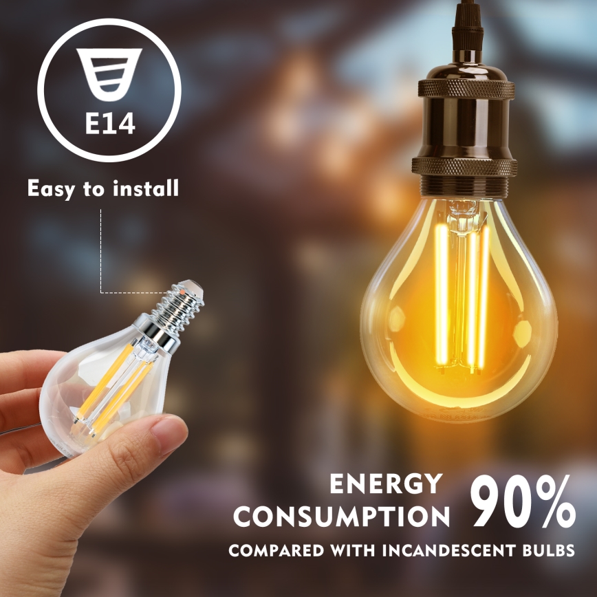 Lampadina LED G45 E14/4W/230V 2700K - Aigostar
