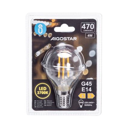 Lampadina LED G45 E14/4W/230V 2700K - Aigostar
