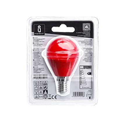 Lampadina LED G45 E14/4W/230V rossa - Aigostar