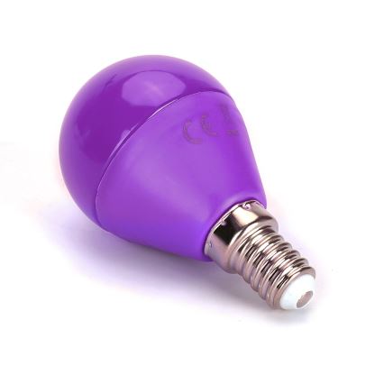 Lampadina LED G45 E14/4W/230V viola - Aigostar
