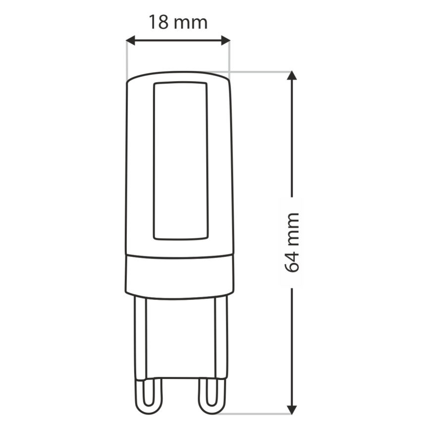Lampadina LED G9/10W/230V 4200K
