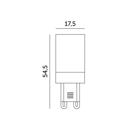 Lampadina LED G9/4W/230V 6000K
