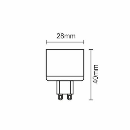 Lampadina LED G9/5W/230V 4000K