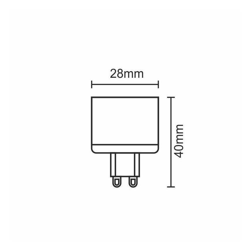 Lampadina LED G9/5W/230V 4000K