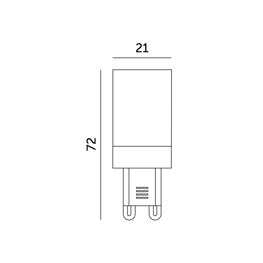 Lampadina LED G9/6W/230V 6000K