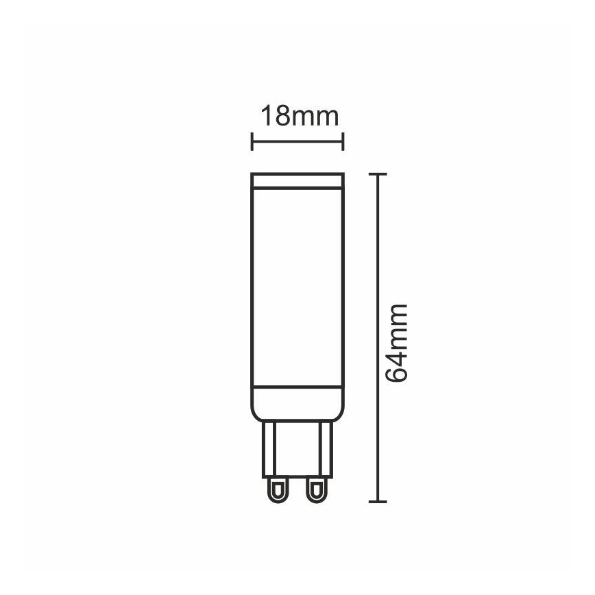 Lampadina LED G9/7W/230V 4000K