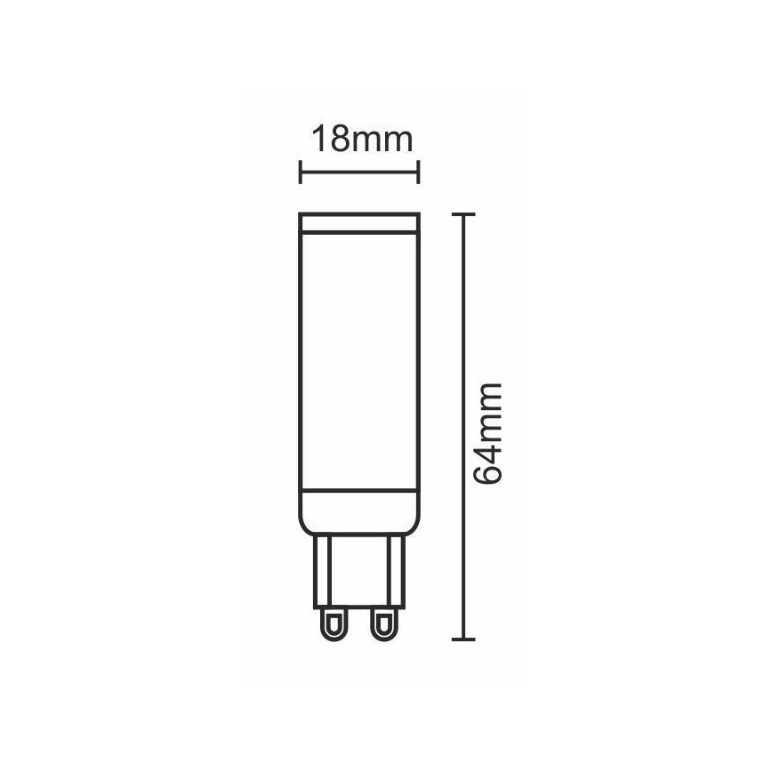 Lampadina LED G9/7W/230V 6000K