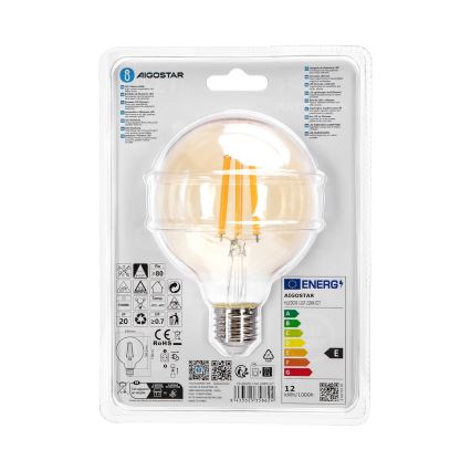 Lampadina LED G95 E27/12W/230V 2200K - Aigostar