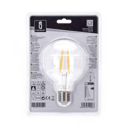 Lampadina LED G95 E27/8W/230V 2700K - Aigostar