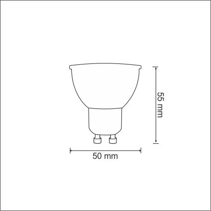 Lampadina LED GU10/3,5W/230V 6400K