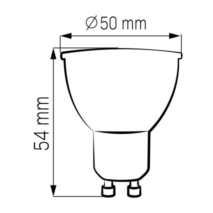 Lampadina LED GU10/4,5W/230V 4000K