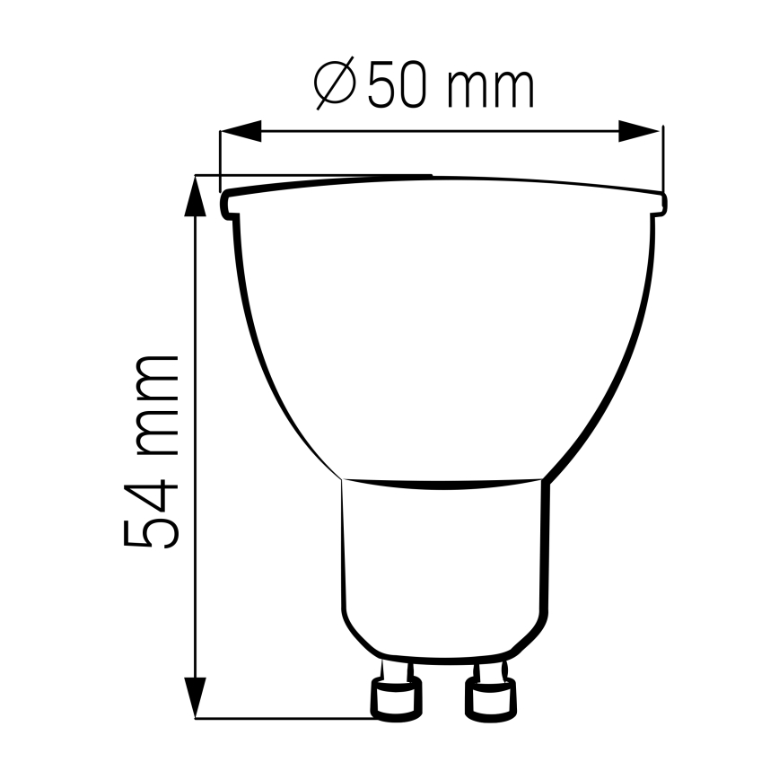Lampadina LED GU10/4,5W/230V 4000K