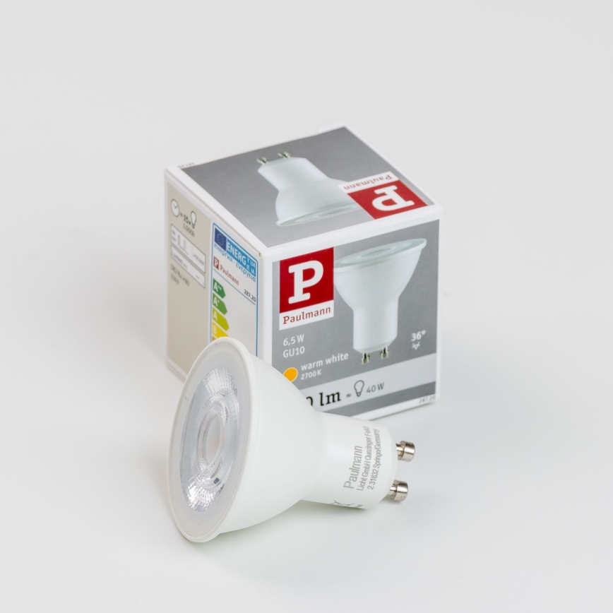 Lampadina LED GU10/6,5W/230V 2700K - Paulmann 28720