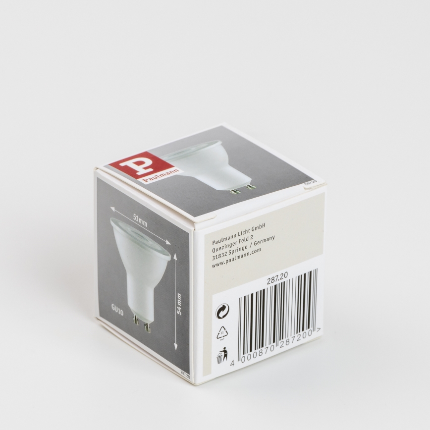 Lampadina LED GU10/6,5W/230V 2700K - Paulmann 28720