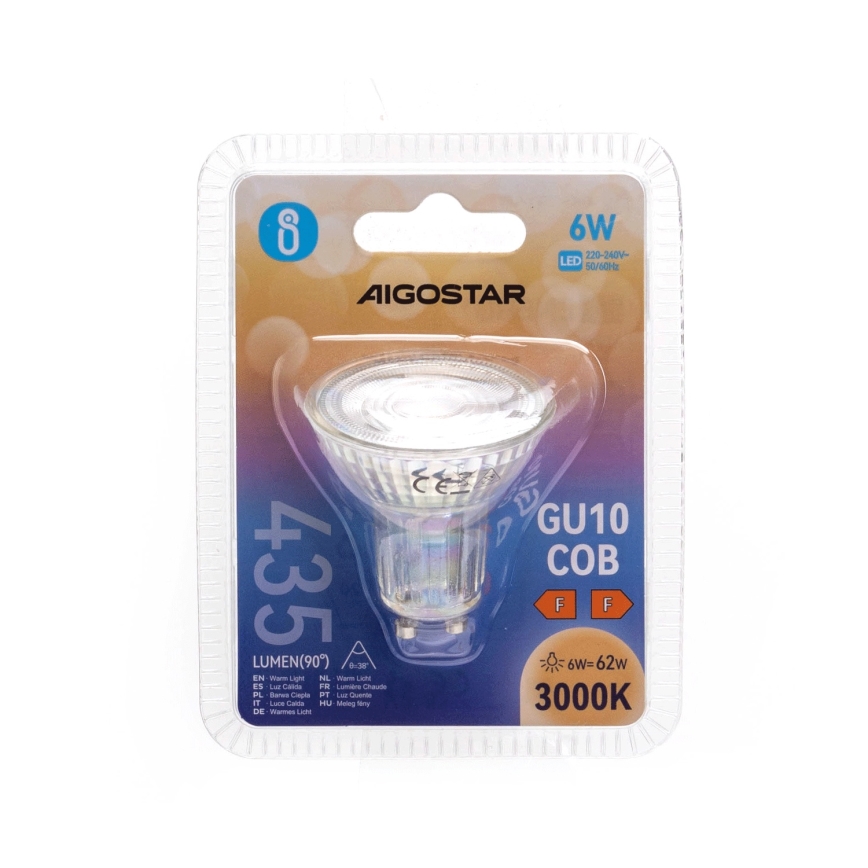 Lampadina LED GU10/6W/230V 3000K - Aigostar