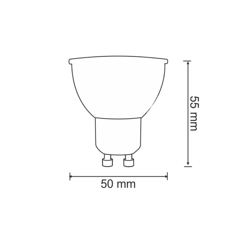 Lampadina LED GU10/7W/230V 4000K