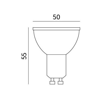 Lampadina LED GU10/8,5W/230V 3000K