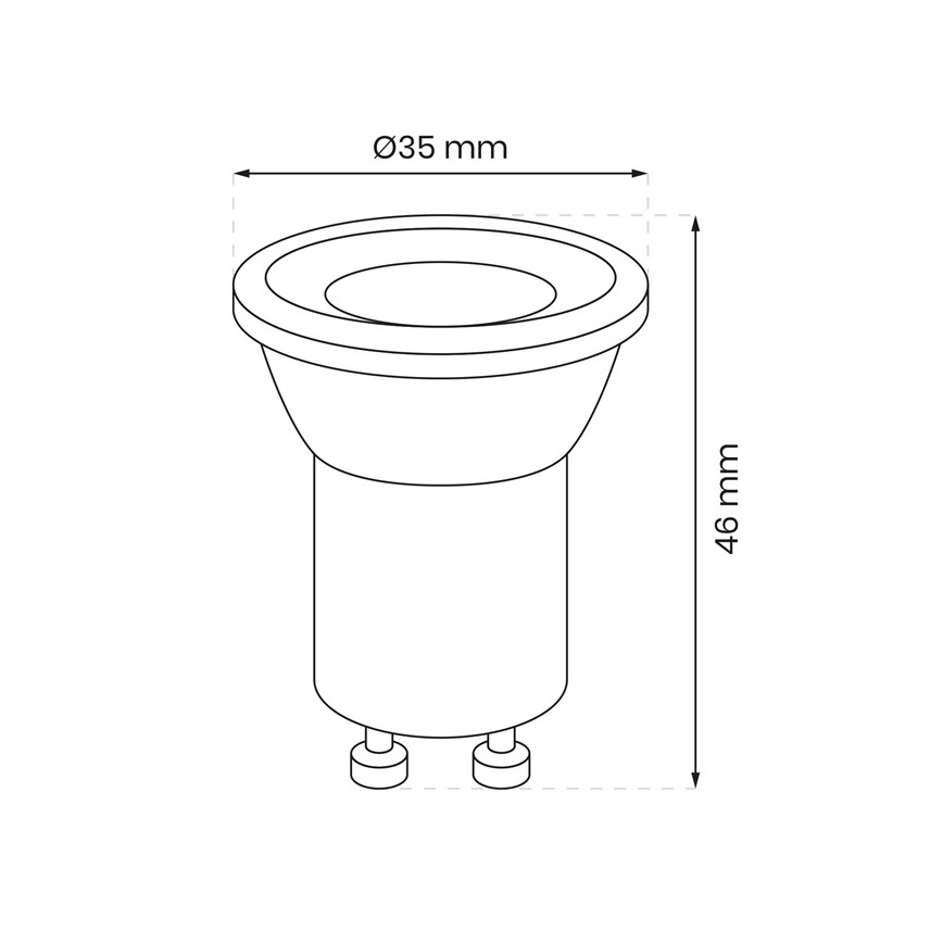 Lampadina LED GU10-MR11/3W/230V 3000K