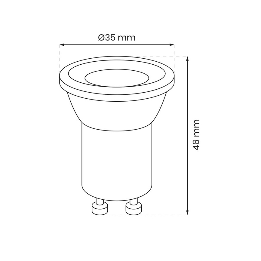 Lampadina LED GU10-MR11/3W/230V 4000K