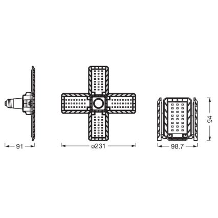 Lampadina LED HIGHBAY E27/23W/230V 4000K - Ledvance