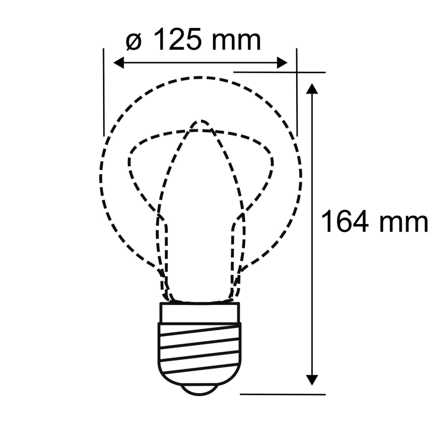 Lampadina LED INNER G125 E27/3,5W/230V 1800K - Paulmann 28875